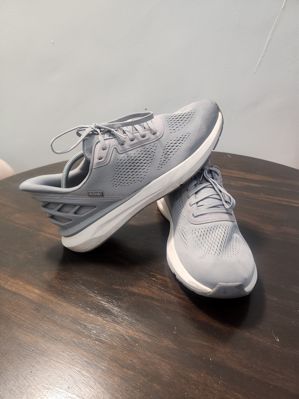 Kizik Athens 2 Alloy Hands-Free Slip in Slip On Gray Shoes Mens Size 11.5